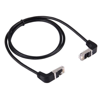 China Compatible RJ45 MALE BENT DOWN to RJ45 MALE LEAN DOWN NETWORK LAN CABLE for sale