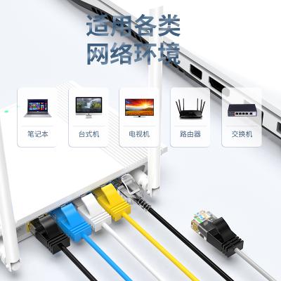 China SlimRun Micro Compatible 550MHz 36AWG Cat6 UTP Stranded Ethernet Patch Cable for sale