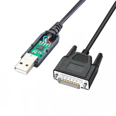 China COMPUTER USB A To DB15 RS 232 Serial 485 To USB Converter Cable for sale