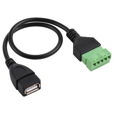 China Convenient USB MICRO FEMALE 5 TO PIN SOLDER-FREE USB TERMINALS SOLDERLESS CONNECTOR CONNECTOR ADAPTER CABLE for sale