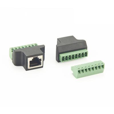 China Convenient RJ45 Screw Terminal Adapter Connector for sale