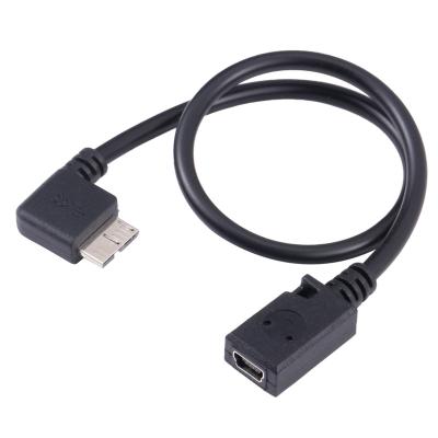 China MINI USB FEMALE compatible to B 3.0 MICRO MALE DATA CHARGER CABLE for sale