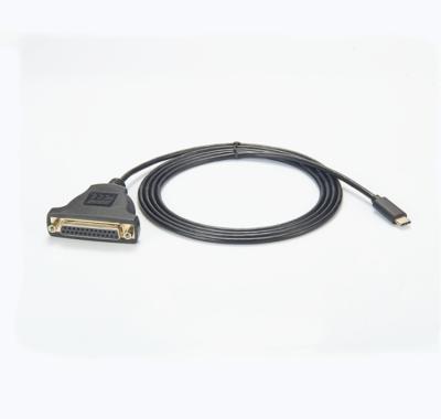 China Convenient USB C to Parallel Printer Cable DB25 for sale