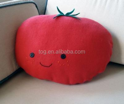 China Soft Toy HEA Fruit Vegetable Tile Stuffed Plush Tomato Toys Doll Gift Back Cushion for sale