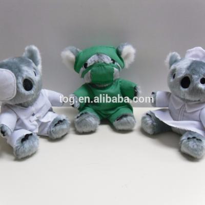 China Lovely Gift OEM ODM Cosplay Doll Health Care Funny Stuffed Animals Uniform Koala Bear Toy for sale