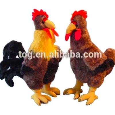 China ADIATHERMIC Cute 9 Inch Chicken Stuffed Plush Toy Irish American Rooster OEM Model for sale