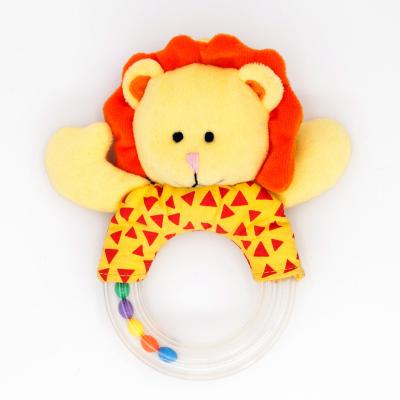 China Lion Baby Infant Rattle Soft Cloth Super Soft Cloth Funny Toy Animal Colorful Educational Funny Baby Doll for sale