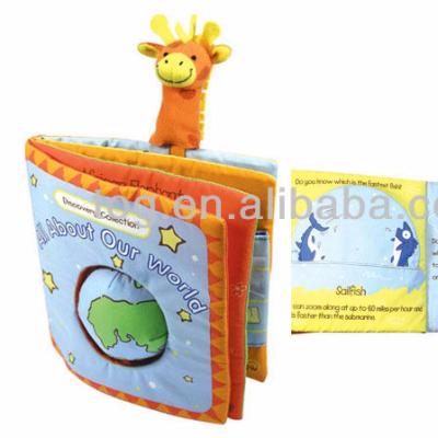 China Creative Education Toy Infant Soft Cloth Book Cloth Book Earlier Education ADIATHERMIC Crib Time Reading Book for sale