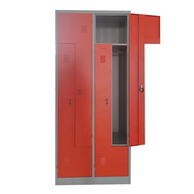 China Compact Steel Storage Lockers Z Lockers 2 Door Tires Wardrobe Locker LW-ZL-04 for sale