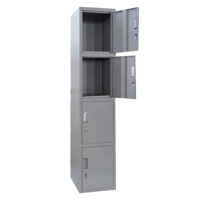 China Customized 4 Door Gym Metal Steel Locker Cold Rolled Closet Wardrobe Gym Four-Door Storage Cabinet LW-TL-04 for sale