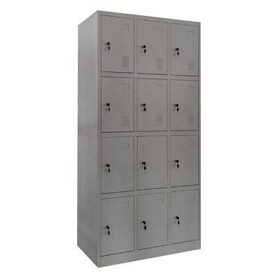 China 12 Door Cabinet Luggage School Gym Employees Steel Locker Steel Office Furniture LW-DL-12 for sale