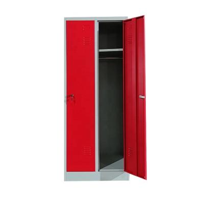 China Knock Down Gym Clothes Steel 2 Door Sports Locker Room Storage Gym Locker LW-DL-02 for sale