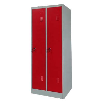 China 2 Door European Metal Storage Cabinet Durable Steel Locker LW-DL-02 for sale