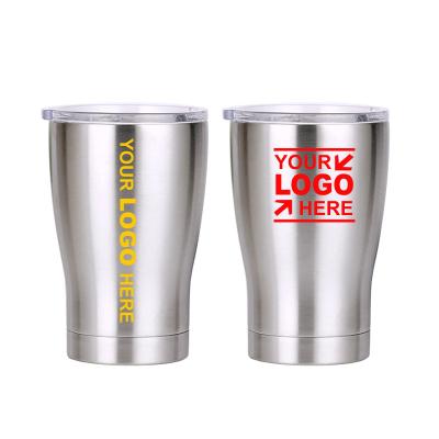 China New Customized Stocked Stainless Steel Promotional Tumbler Keepsake 12oz Double Walled Vacuum Insulated Coffee Mug With Lid for sale