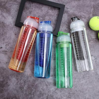 China Viable Single Layer Plastic Water Bottle 700ml Juice Cup Sports Travel New Item Customized Portable Packing Cup Promotional Souvenir for sale