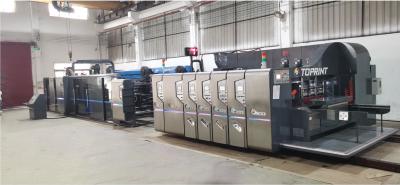 China La carpeta Gluer 150kw de Toprint Flexo acanaló la máquina de la fabricación de cajas del cartón en venta