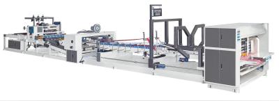 China Máquina automática de alta velocidad 130m/min de Gluer de la carpeta para el plegado en abanico Gluer del cartón en venta