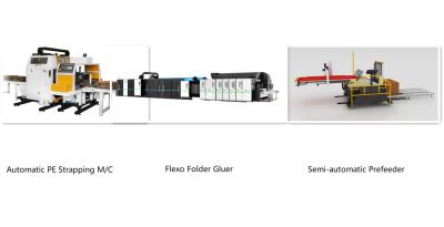 China 300 Blatt Min Carton Box Manufacturing Machine Flexo, der Nutmaschine druckt zu verkaufen