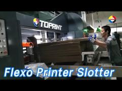 Automatic Flexo Printer Slotter Servo Control High Speed Die Cutting