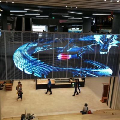 China SDK Glass Store Advertising P3.9-7.8 Pantalla LED Screen Display Transparent LED Poster for sale