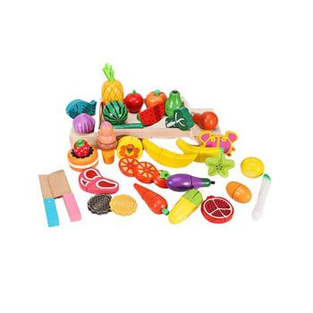 China Toy Kitchen Toys For Children Educational Toy Children Reality Cooking Toys Magnetic Building Blocks Wooden Building Block Set For Kids for sale