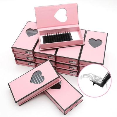 China Professional Wholesale Natural 0.05 Volume Eyelash Extension Trays 12mm 20mm Long Wick 0.07cc Silk Wick Extensions for sale