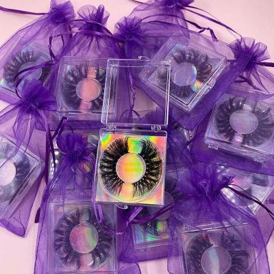 China High Quality Soft Mink Eyelash Long 25mm Mink Eyelash Natural Wholesale 100% Real Lashes 3d Mink Eyelashes Seller for sale