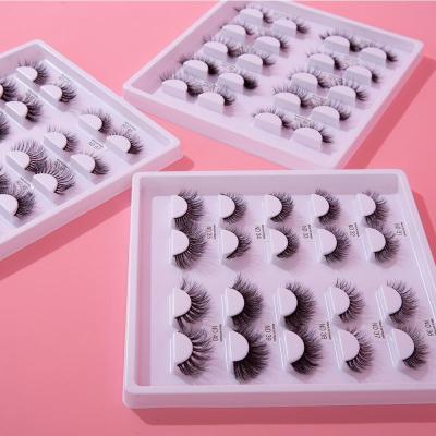 China China 3D 5D Eyelash Free Samples Factory Price Natural Handmade Wholesale Silk Long Lashes Custom Lashes Packaging for sale