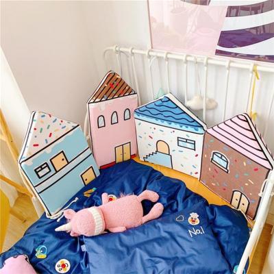 China Easy Install Crib Pad Pad Guardrail Bumper Bed Surround Removable And Washable Kids Room Decoration for sale