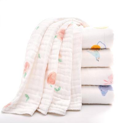 China Autumn and Winter Children's Cotton Bath Towel Baby Bath Towel Pure Cotton Gauze Towel Baby Bath Towel Soft Super Soft Absorbent Early Newborn Supplies for sale