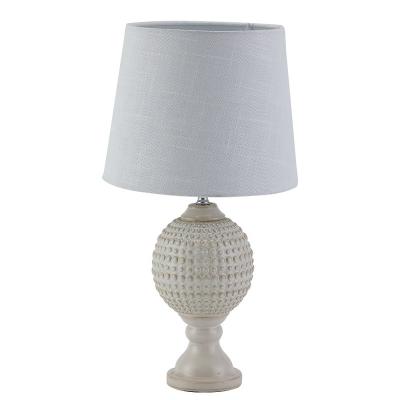 China Modern living room decorative hot sale top cream pot ceramic table lamp for hotel for sale