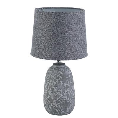 China Wholesale modern color painting gray ceramic table lamp for home decor for sale