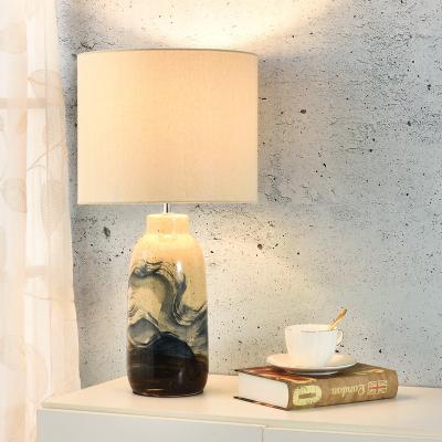 China Hot Selling Modern Antique Panting Sunset Table Lamp Living Room Ceramic Table Lamp,Chinese Traditional Style,Hotel Lamp for sale