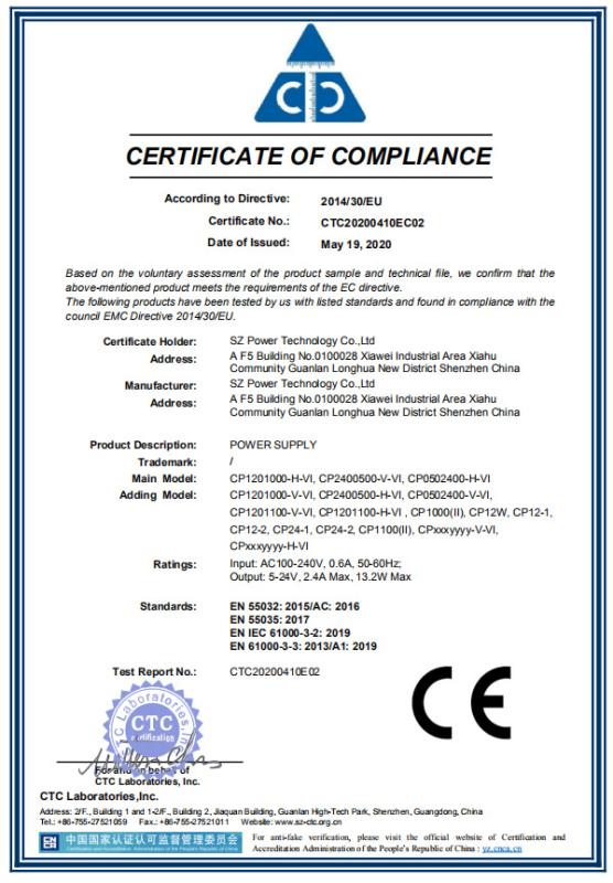 CE - SZ Power Technology Co., Ltd.