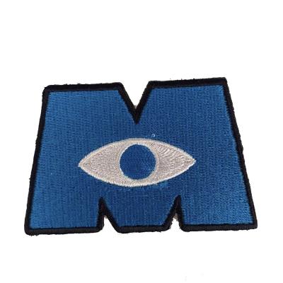 China Custom High Quality Apparel Computer Printer Printed Letter Embroidery Patch A-z Letter Iron Patch Viable for sale