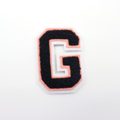 China Viable Custom Chenille Letter Embroidery Patch For Apparel Custom Letter Patch for sale