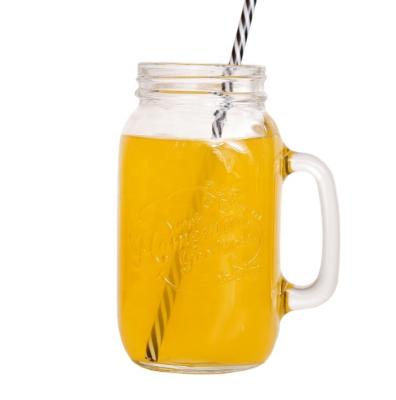 China High Quality Stocked Factory Price 32oz Mason Jar 1000ml Ball Glass With Handle for sale