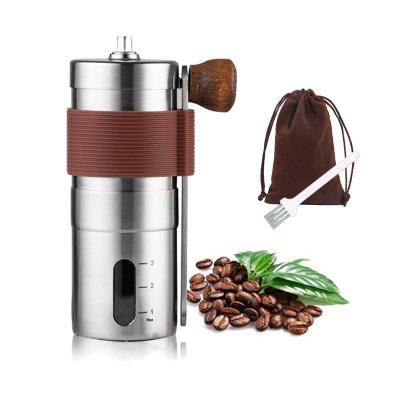 China Durable Portable Stainless Steel Coffee Grinder Home Office Manual Travel With Easy To Clean Portable Grinder Washable Coffee for sale