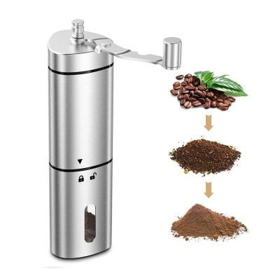 China Durable Portable Stainless Steel Coffee Grinder Home Office Manual Travel With Easy To Clean Portable Grinder Washable Coffee for sale