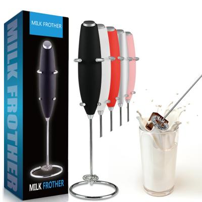 China Viable Hot Selling Handheld Battery Operated Electric Milk Frother Stainless Steel Kitchen Tool Beater Beater Foam Maker For Coffee Set for sale