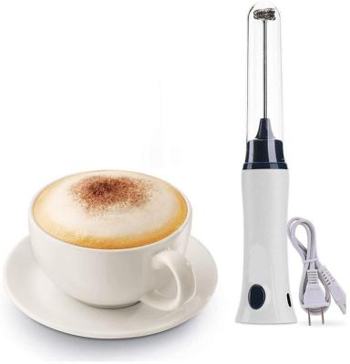 China Recharegeble Handheld Refill Luxury Mini Electric Milk Frother with EU Plug Cable, Electric Baby Milk Frother Mixer 220V for sale