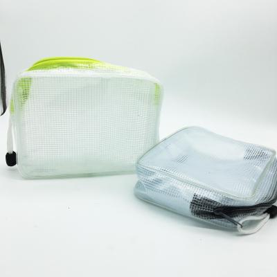 China Customised Clear PVC Zipper Bag Travel Documents Pouch Corrosion Resistance for sale