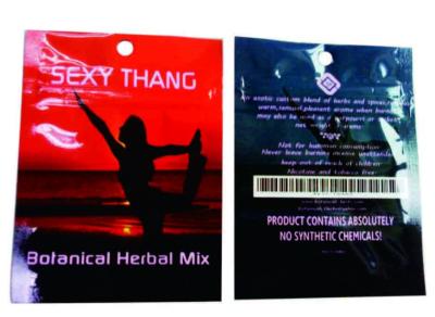 China Colorful Printing Herbal Incense Bags Customized Size Pressure Resisitance for sale