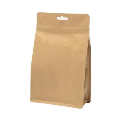 China Clear Window Kraft Paper Bags Heat Seal Food Packaging Personalized Paper Bag for sale