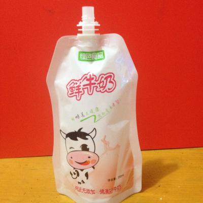 China Plastic Liquid Stand Up Spouted Pouches Packaging For Juice / Water OEM for sale