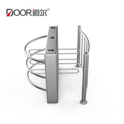 China Waist High Turnstile IC Card Reader Half Height Turnstile Barrier Gate For Stadiums Entrance Control for sale