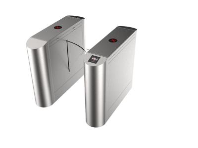 China 304 Stainless Steel High Security Automatic Flap Barrier Gate Turnstile With IC/ID Card Reader for sale