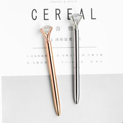 China office & Chinese Fancy Color Metal School Supplies Pen High Quality Stationery Luxury Ballpoint Pen With Diamond for sale