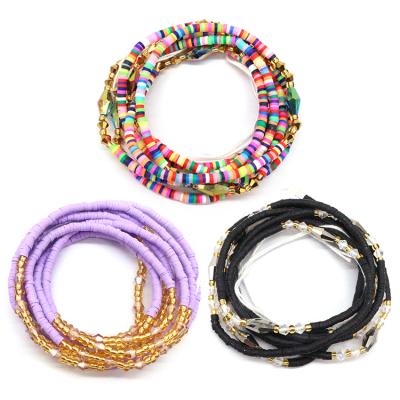 China New CLASSICS Arrive African Cotton Beads Waist String Link On 45 Inch Waist Belly Chain Body Chain Jewelry For Women for sale