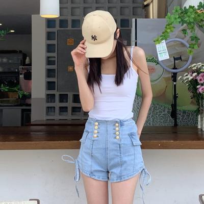 China Wholesale New Hip Elastic Denim Breathable Ladies Shorts Hot Selling Sexy Retro Custom for sale